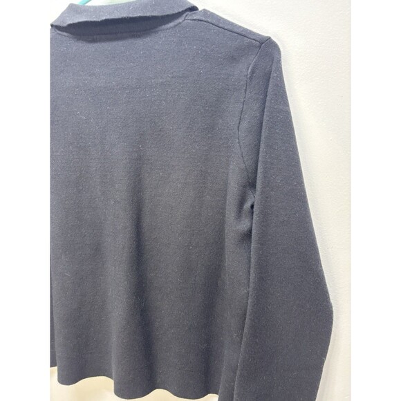 Tahari Womens Cardigan Sweater Jacket buttons long sleeves black Sz M - Picture 12 of 15